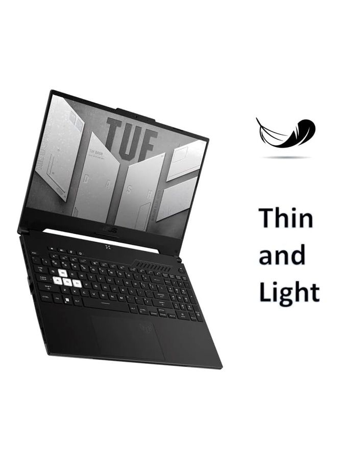 ASUS - TUF DASH F15 Gaming Laptop With 15.6-Inch Display, Core i7-12650H Processor/64GB RAM/2TB SSD/8GB Nvidia Geforce 3070 Graphics Card/Windows 11 + HDMI Cable English Off Black - Image 1
