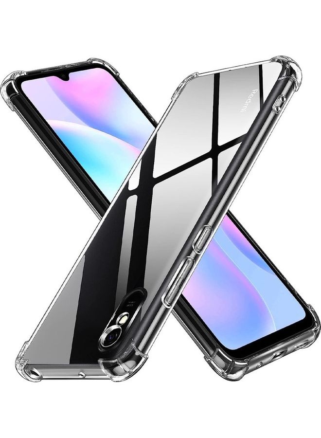 MARGOUN Xiaomi Redmi 9A Case Cover Clear Protective TPU Four Corners Cover Transparent Soft Case Clear - Image 1