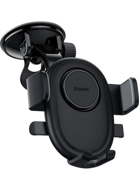 Universal Phone Holder Mount for Car [2023 Upgraded Nano Vacuum Super Suction Cup] Dashboard/Windshield Car Mount for iPhone 15 Plus, 15 Pro/Max, 14 /13/12/11 Series, Samsung S23 All Phones And Cars Black