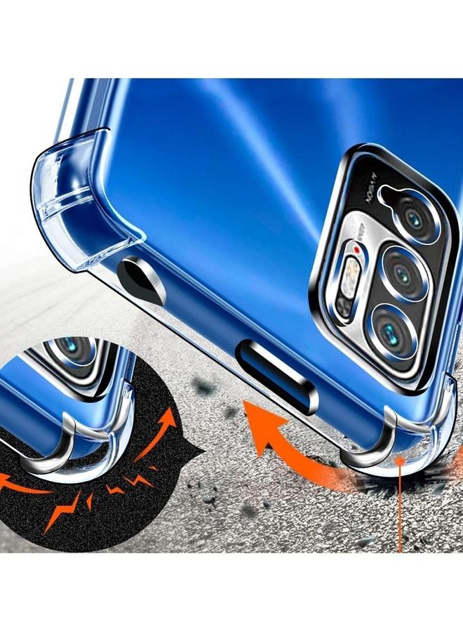 MARGOUN Xiaomi Redmi Note 10T 5G Case Cover Clear Protective TPU Four Corners Cover Transparent Soft Case Clear - Image 2