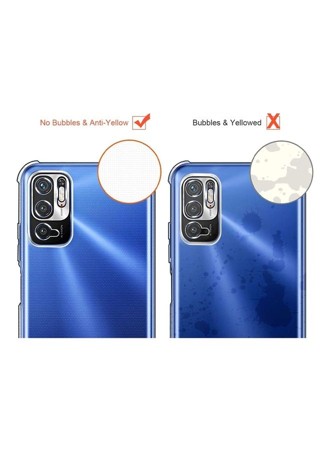 MARGOUN Xiaomi Redmi Note 10T 5G Case Cover Clear Protective TPU Four Corners Cover Transparent Soft Case Clear - Image 4