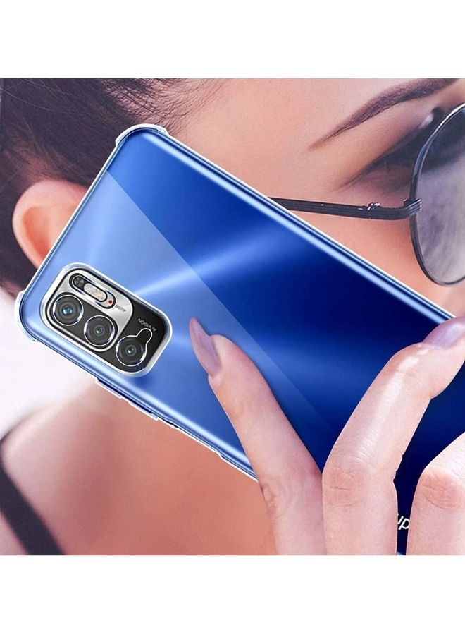 MARGOUN Xiaomi Redmi Note 10T 5G Case Cover Clear Protective TPU Four Corners Cover Transparent Soft Case Clear - Image 5