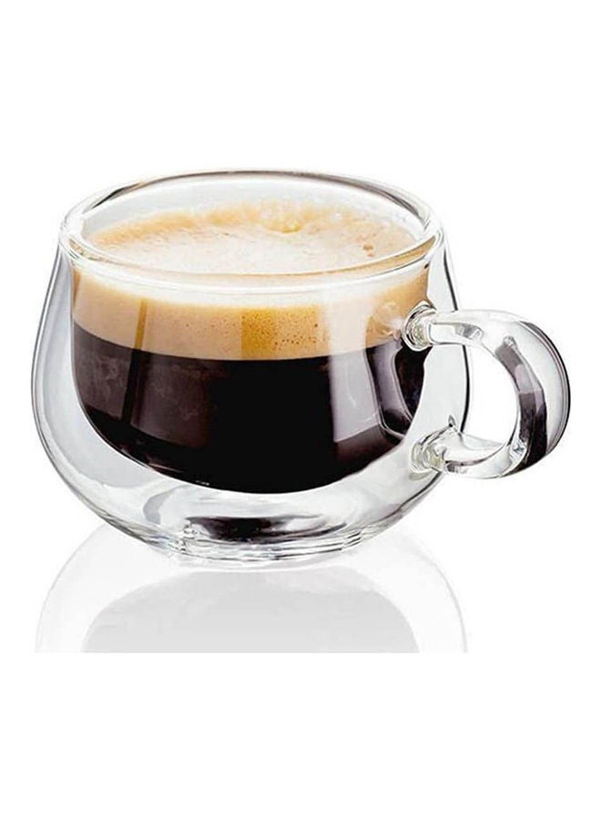 Generic - Double Glass Pyrex Coffee Mug Clear 100ml - Image 1