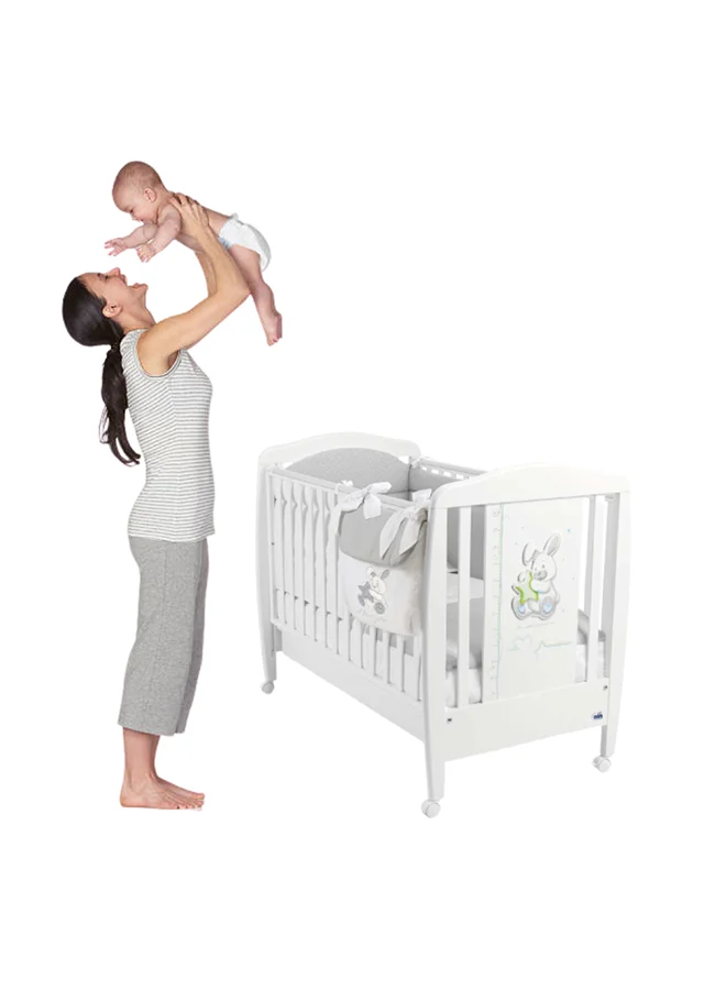 cam Cot Storage Bag Baby Pocket Beside, Linen Baby Nursery Organizer Bag, Washable, Crib, Playard Hanging Bag, Packet Organizer, Cribs, Diaper Caddy - White