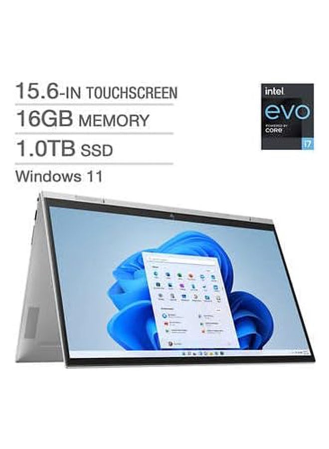 HP - ENVY 15 Laptop With 15.6-Inch Display, Core i7-1260P Processor/16GB RAM/1TB SSD/Intel UHD Graphics/Windows 11 With Pen English Silver - Image 1