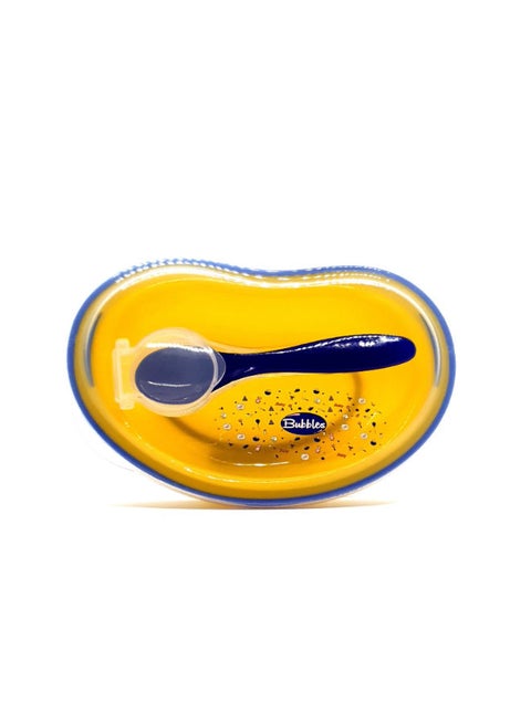 Bubbles plate yellow