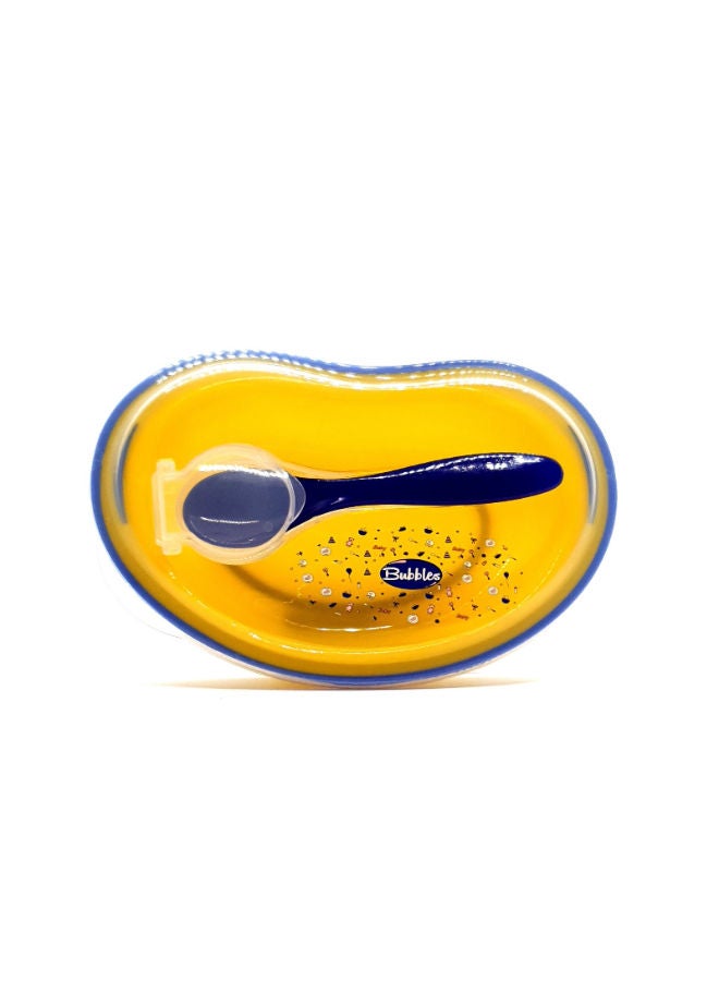 بابلز طبق غذائى بابلز (اصفرxازرق)  - Image 1
