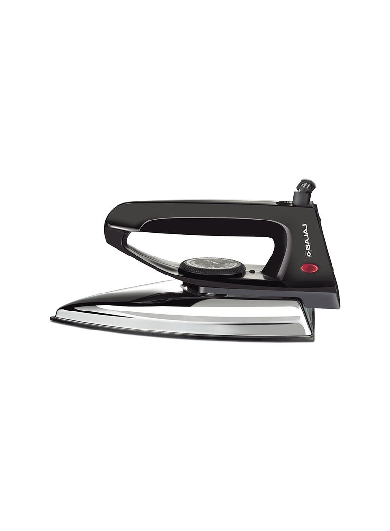 Bajaj - 600W Dry Iron with Non-Stick DuraGlide Soleplate & German Coating | Adjustable Temperature for Wrinkle-Free Ironing on All Fabrics | Cool-Touch Handle, Extra Lift, 360° Swivel Cord 600 W DX 2 Black - Image 1