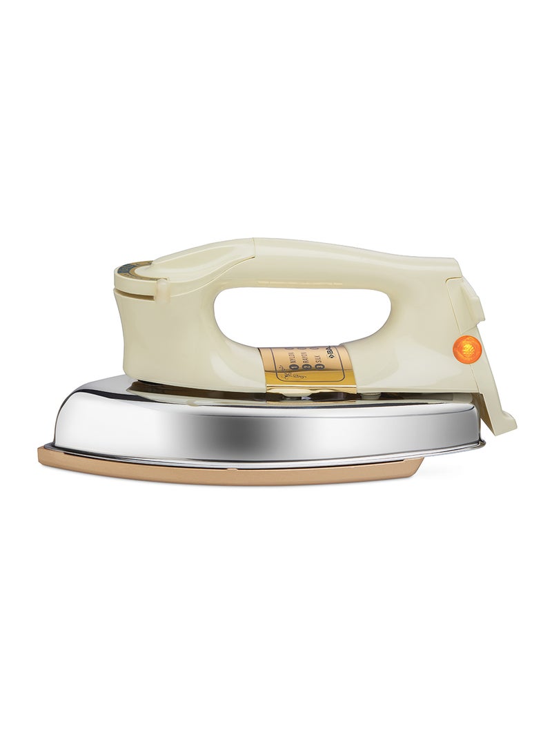 Bajaj - Majesty 1000W Heavy Duty Dry Iron with Non-Stick Soleplate & Anti-Bacterial German Coating | Cool-Touch Handle, Overheat Protection | Effortless for Cotton Sarees & Heavy Fabrics 1000 W DHX 9 White - Image 1