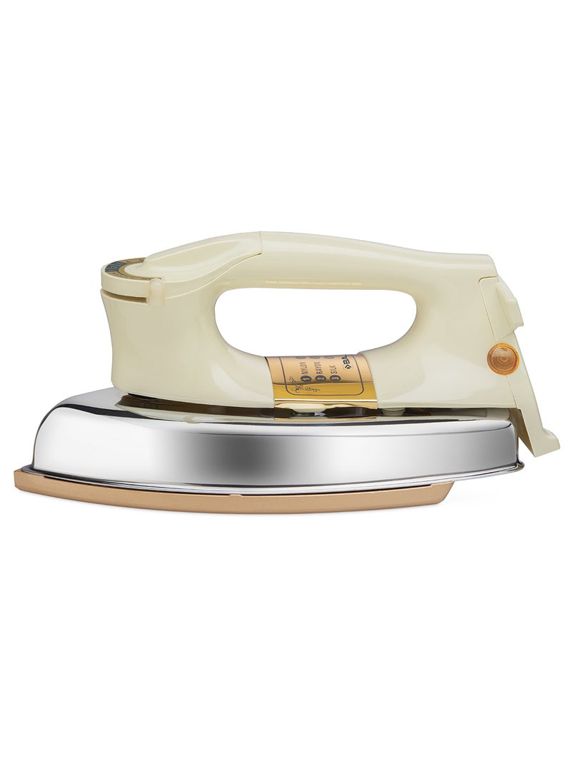 Bajaj - Majesty 1000W Heavy Duty Dry Iron with Non-Stick Soleplate & Anti-Bacterial German Coating | Cool-Touch Handle, Overheat Protection | Effortless for Cotton Sarees & Heavy Fabrics 1000 W DHX 9 White - Image 1