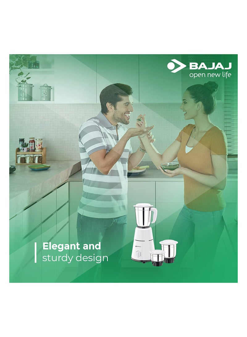 Bajaj - Gx-1 Mixer Grinder 500.0 W 410125 White - Image 1