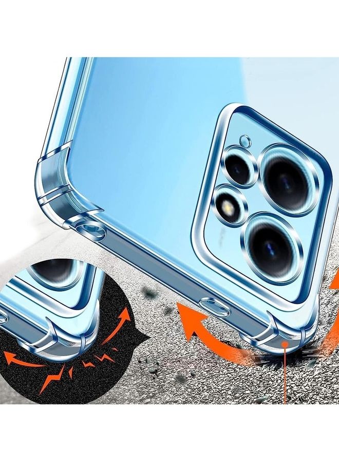 MARGOUN Xiaomi Redmi Note 12 4G Case Cover Clear Protective TPU Four Corners Cover Transparent Soft Case Clear - Image 2