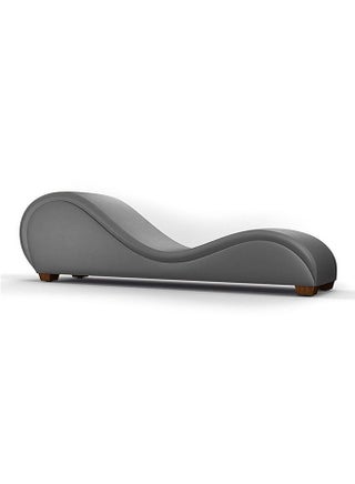 Romantic Chaise Longue Luxury And Romantic Design Sofa With Bed Mode Solid Pattern Of Velvet Fabric Grey 180x80x50cm - v1688998862/N25273736A_1