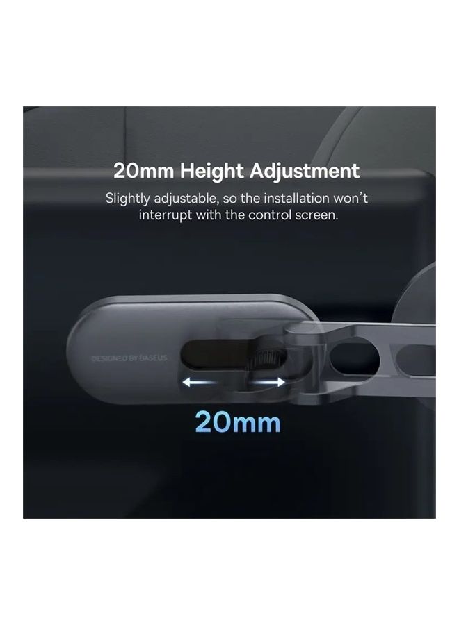 بيسوس حامل هاتف مغناطيسي للسيارة، حامل معدني للسيارة، Magsafe متوافق مع iPhone 15 Pro، iPhone 15 Pro Max، iPhone 15 Plus، سلسلة 14/13/12 للوحة القيادة ووحدة التحكم المركزية وأي سطح مستو  - Image 5