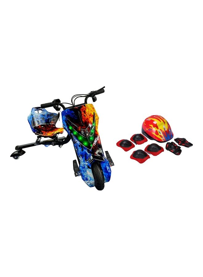 36V Drifting Scooter 3 Wheel Electric Scooter - 3 Driving Modes- Bluetooth- Speaker- Lights - Shock Absorber Safety Gears Speed Up To 20KM/h - v1689046278/N53419206A_2