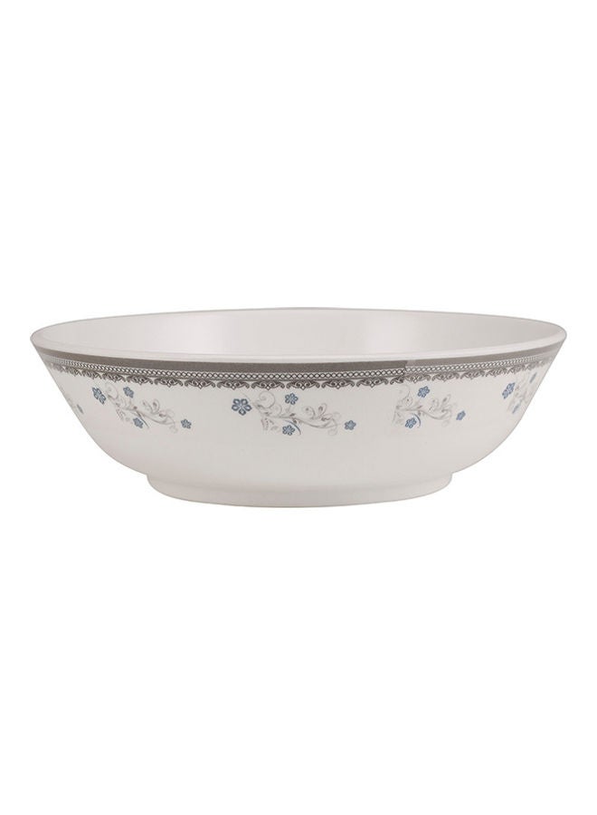 رويال فورد Melamineware Serving Bowl, 6" Round Bowl, RF10611 | Cereal Bowl- Classic White Soup Bowl with Floral Design | Cute Oatmeal Bowl for Pasta, Small Salad, Stews, Rice 6inch  - Image 1