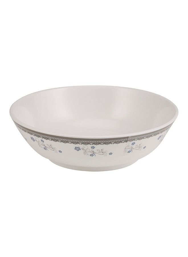 رويال فورد Melamineware Serving Bowl, 6" Round Bowl, RF10611 | Cereal Bowl- Classic White Soup Bowl with Floral Design | Cute Oatmeal Bowl for Pasta, Small Salad, Stews, Rice 6inch  - Image 2