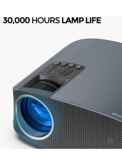 Wownect LED 300ANSI Lumens Screen Size Up to 200 Inch Native Resolution 1080P 30000 Hours Lamp Life Full HD Portable Home Theater Video Outdoor Projectors PROJ-WO-74-B Black  - Image 5