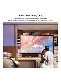 Projector Screen With Stand 84 Inch Portable Indoor Outdoor Projection Screen 16:9 Hd 4K Stand Legs And Carry Bag UNV-WO-SCR-12 White - v1689050037/N53419278A_4