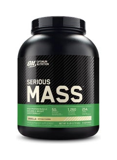 Optimum Nutrition Serious Mass Weight Gainer Protein Powder Vanilla 2.73Kg  - Image 1