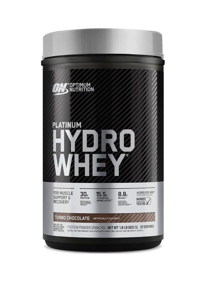 Optimum Nutrition Platinum HydroWhey Turbo Chocolate 1.8 Lbs 820 Gram  - Image 1