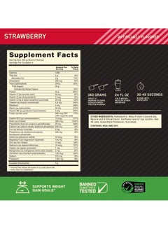 Optimum Nutrition Serious Mass Weight Gainer Protein Powder, Vitamin C, Zinc And Vitamin D For Immune Support - Strawberry 6 Pound  - Image 4