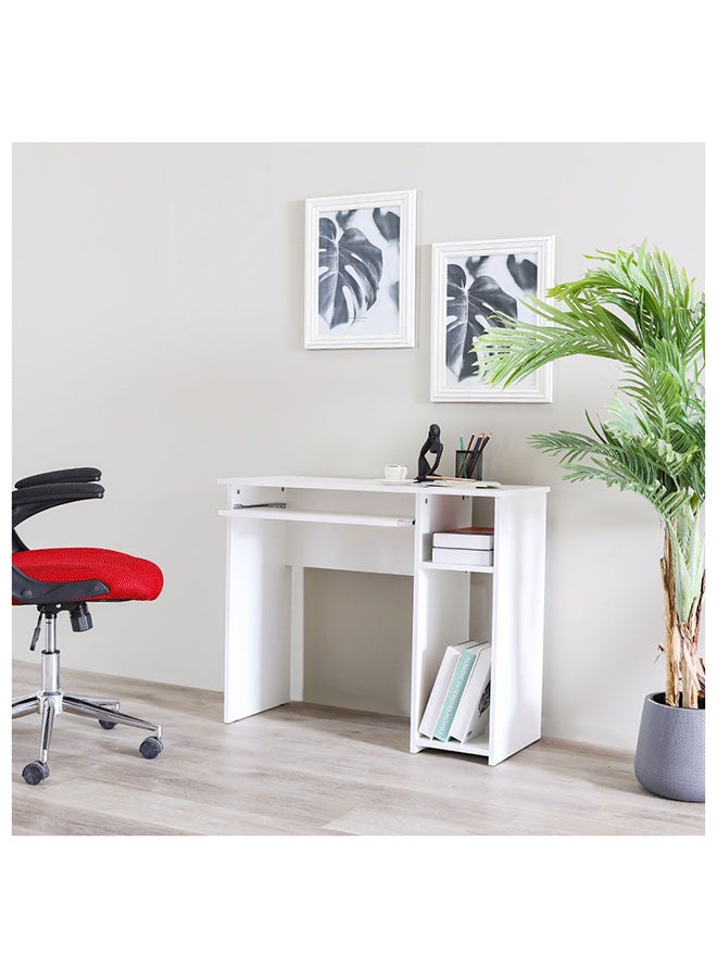 DANUBE HOME Amity Office Table, Wood White 40x90x74.5cm  - Image 2