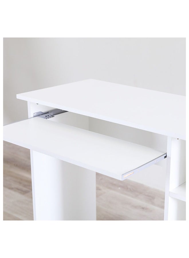 DANUBE HOME Amity Office Table, Wood White 40x90x74.5cm  - Image 5
