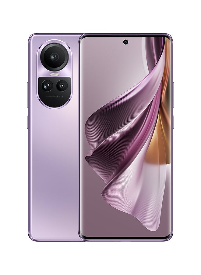 OPPO - Reno 10 Pro 5G Dual SIM Glossy Purple 12GB RAM 256GB -Middle East Version - Image 1