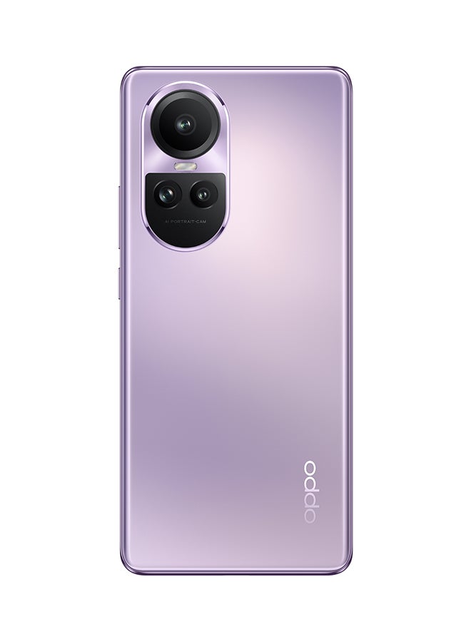 OPPO - Reno 10 Pro 5G Dual SIM Glossy Purple 12GB RAM 256GB -Middle East Version - Image 1
