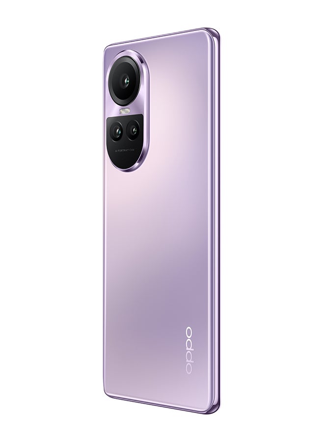 OPPO - Reno 10 Pro 5G Dual SIM Glossy Purple 12GB RAM 256GB -Middle East Version - Image 1