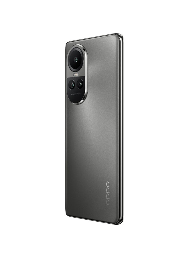 أوبو - هاتف Reno 10 5G ثنائي الشريحة باللون الرمادي الفضي وذاكرة الوصول العشوائي (RAM) سعة 8 جيجابايت وسعة 256 جيجابايت - إصدار الشرق الأوسط - Image 1