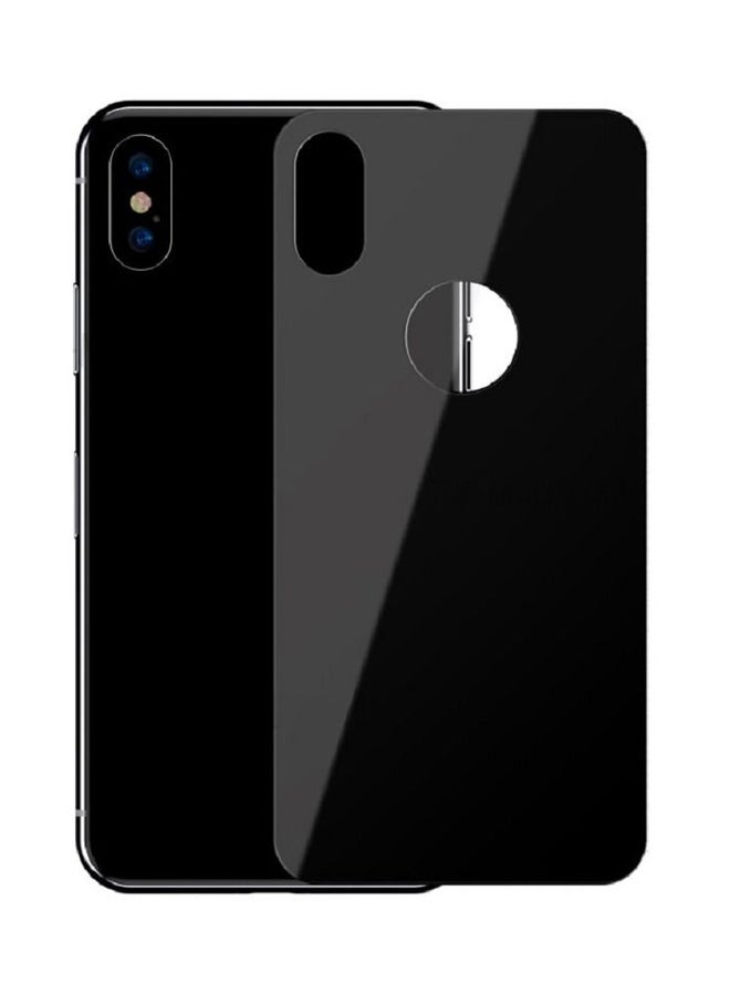 Generic - Replacement Back Glass Panel For Apple iPhone X Black - Image 1
