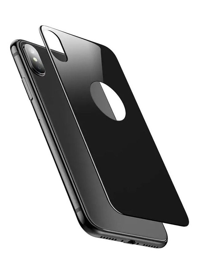Generic - Replacement Back Glass Panel For Apple iPhone X Black - Image 1