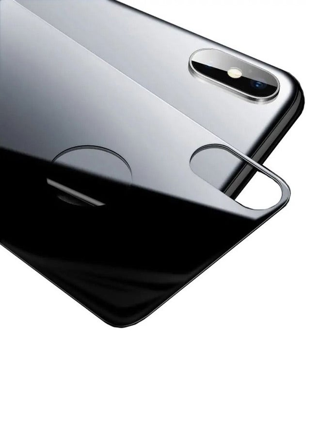 Generic - Replacement Back Glass Panel For Apple iPhone X Black - Image 1