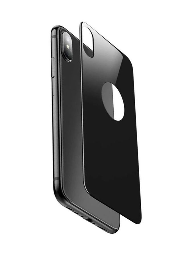 Generic - Replacement Back Glass Panel For Apple iPhone X Black - Image 1