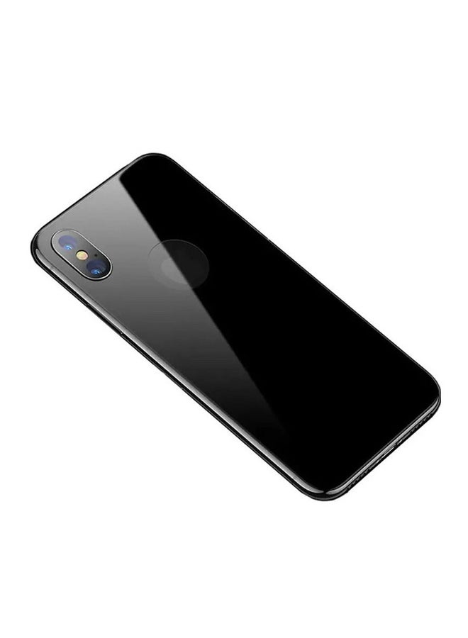Generic - Replacement Back Glass Panel For Apple iPhone X Black - Image 1