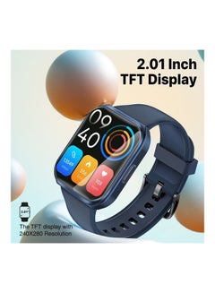 PROMATE 280 mAh Smart Watch, Premium Bluetooth 3.0 + Ble 5.2 Health Fitness Tracker With 2-Inch Tft Display, 7 Day Battery Life, 110+ Sports Modes And Ip68 Water Resistance For Iphone 14,15, Galaxy S23, Xwatch-Tf2 Blue  - Image 4