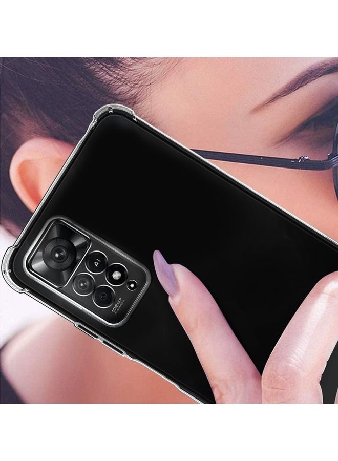 مارجون - جراب Xiaomi Redmi Note 11 Pro+ 5G، جراب شفاف واقٍ من مادة TPU بأربع زوايا، جراب شفاف ناعم - Image 1