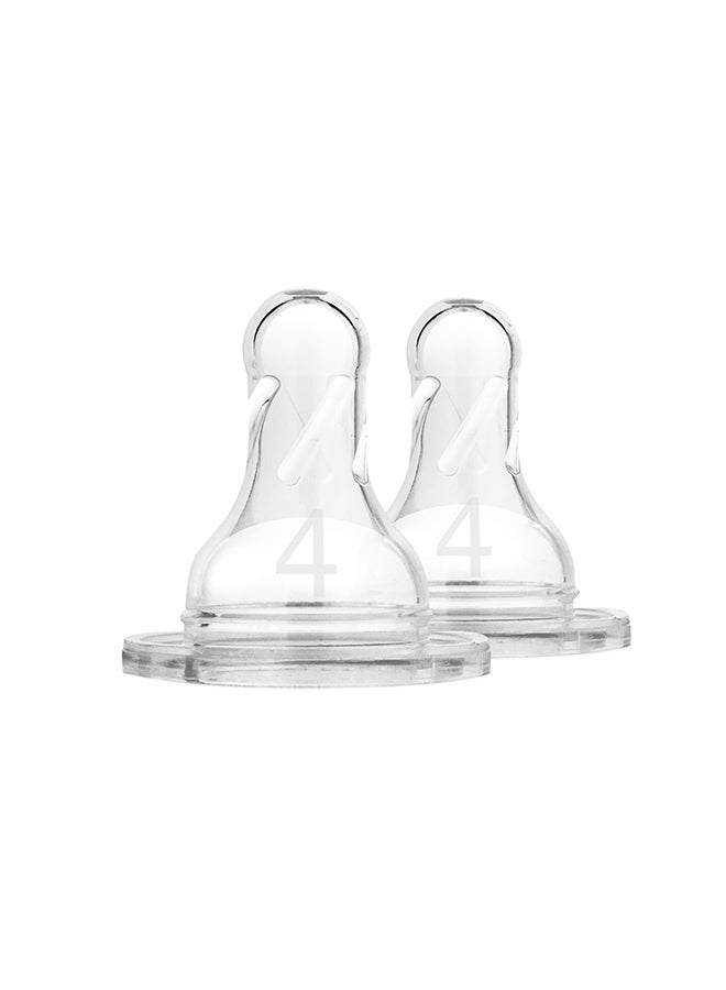 Dr. Brown’s Pack Of 2 Narrow Neck Silicone Teats - Image 1