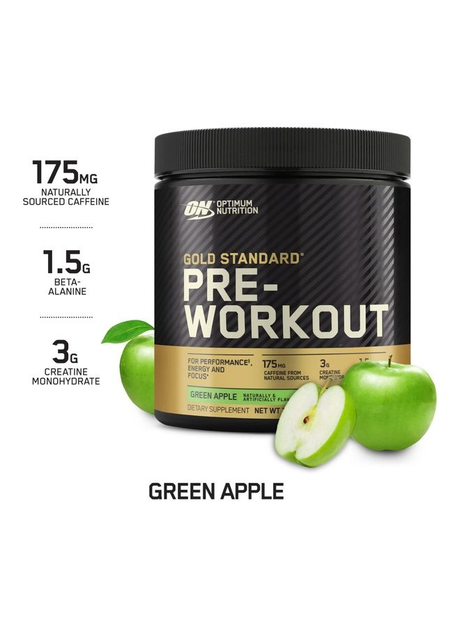 Optimum Nutrition - Gold Standard Pre-Workout Green Apple - Image 1