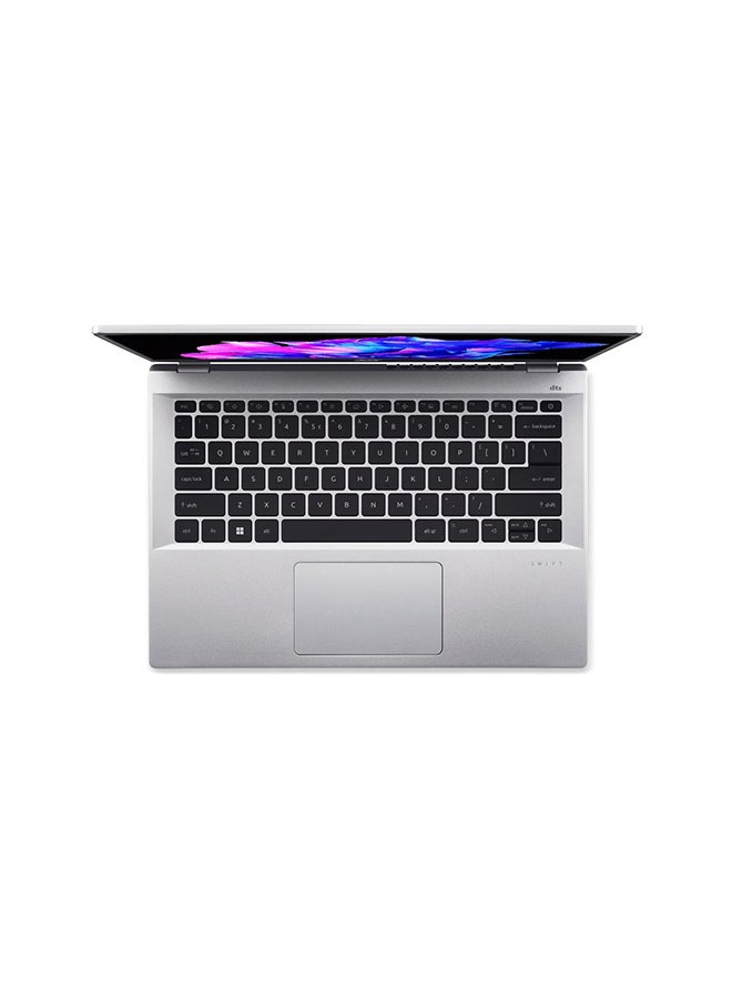 Acer - Swift Go SFG14 Ultra-Thin Notebook With 14-Inch Display, Core i7-1355U Processor/16GB LPDDR5 RAM/1TB SSD Storage/Intel Iris XE Graphics/Windows 11 Home English/Arabic Pure Silver - Image 1
