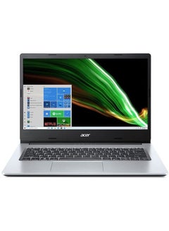 Aspire 1 A114 Notebook With 14-Inch Display, Celeron N4500 Processor/4GB RAM/128GB eMMC Storage/Intel UHD Graphics/Windows 11 Home + Microsoft Office 365 for 1 Year Preloaded English/Arabic Pure Silver