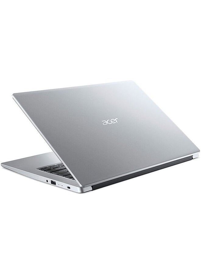 Acer - Aspire 1 A114 Notebook With 14-Inch Display, Celeron N4500 Processor/4GB RAM/128GB eMMC Storage/Intel UHD Graphics/Windows 11 Home + Microsoft Office 365 for 1 Year Preloaded English/Arabic Pure Silver - Image 1
