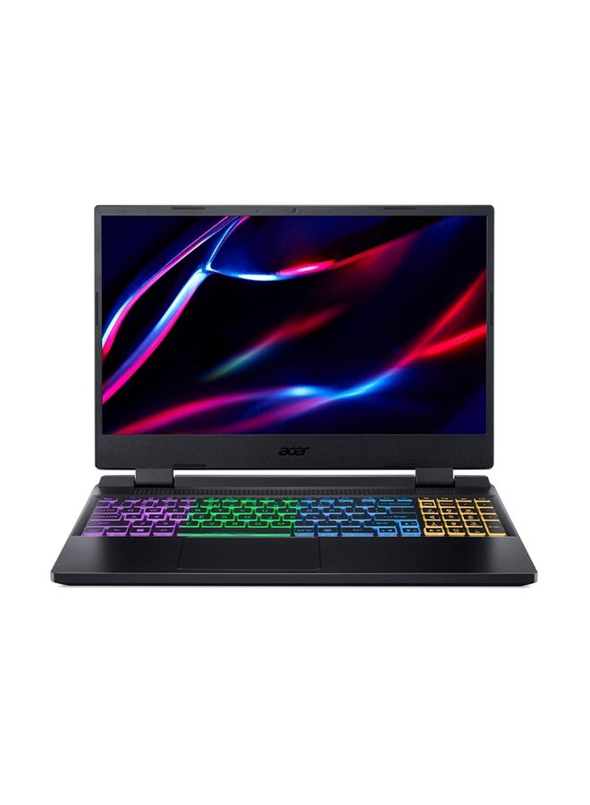 (Upgraded Version) Nitro 5 AN515 Gaming Notebook With 15.6-Inch Display, Core i7-12650H Processor/16GB DDR4 RAM/512GB SSD/4GB NVIDIA GeForce RTX 3050 Graphics/Windows 11 Home / Obsidian  / Obsidian English/Arabic Obsidian Black