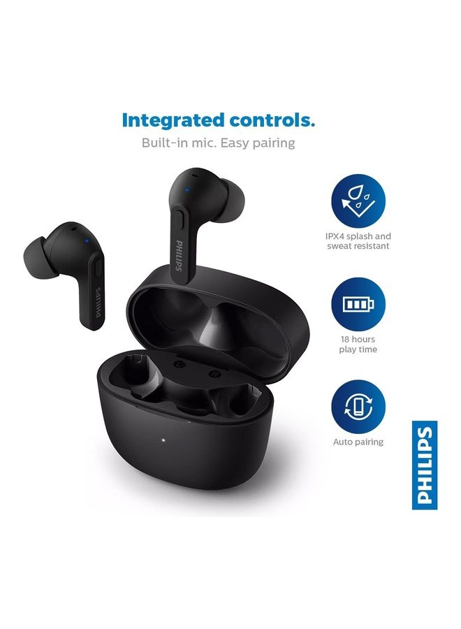 Philips True Wireless Headphones With Ipx4 Water Resistance And Super-Small Charging Case Black - Image 5