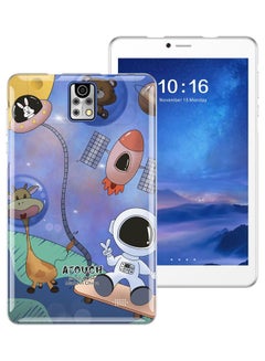 ATOUCH 8 Inch Smart Android Tablet For Kids Wi-Fi Bluetooth and Dual SIM Zoom and Homely Cindy Kids App Supported Early Education Picture Tablet with EVA Case Blue  - Image 1