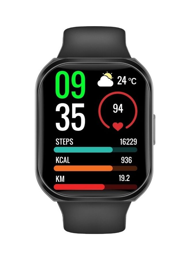 280 mAh Smart Watch, Premium Bluetooth 3.0 + Ble 5.2 Health Fitness Tracker With 2-Inch Tft Display, 7 Day Battery Life, 110+ Sports Modes And Ip68 Water Resistance For Iphone 14,15 Galaxy S23, Xwatch-Tf2 Black