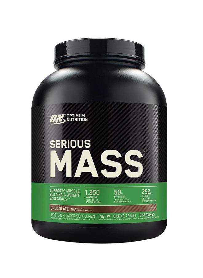 Optimum Nutrition - Serious Mass Chocolate 6 lbs-2.72 Kg, 8 Servings - Image 1