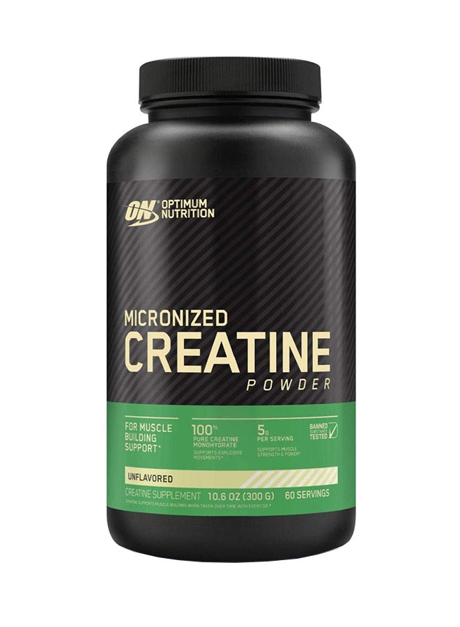 Optimum Nutrition Creatine Powder 300 Grams 60 Servings  - Image 1